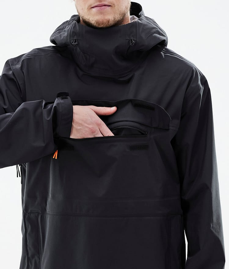 Dope Downpour Rain Jacket Men Black Renewed