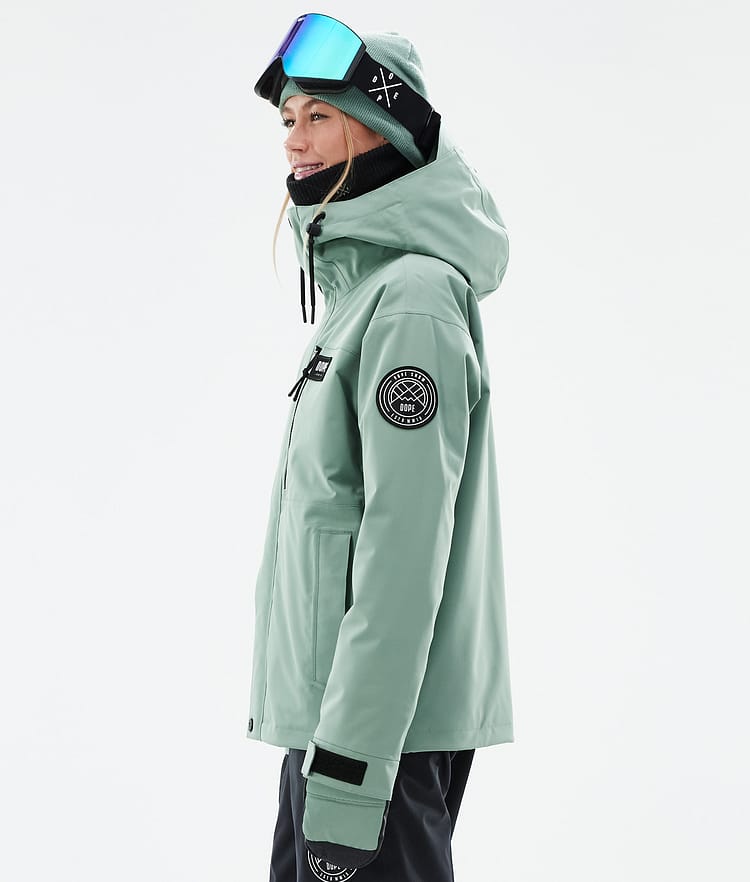 Dope Blizzard W Full Zip Snowboard Jacket Women Faded Green Renewed