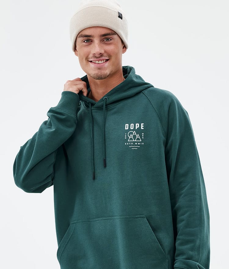 Dope Common Hoodie Men 2X-Up Bottle Green