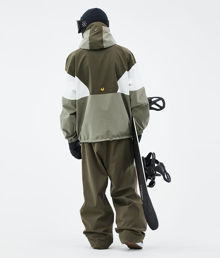 Dope JT Spartan Snowboard Jacket Men Olive Green/Whitish/Greenish