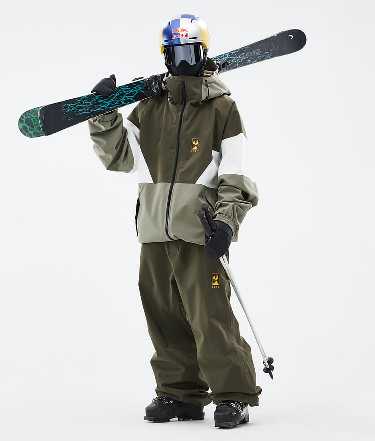 Dope JT Spartan Ski Jacket Men Olive Green/Whitish/Greenish