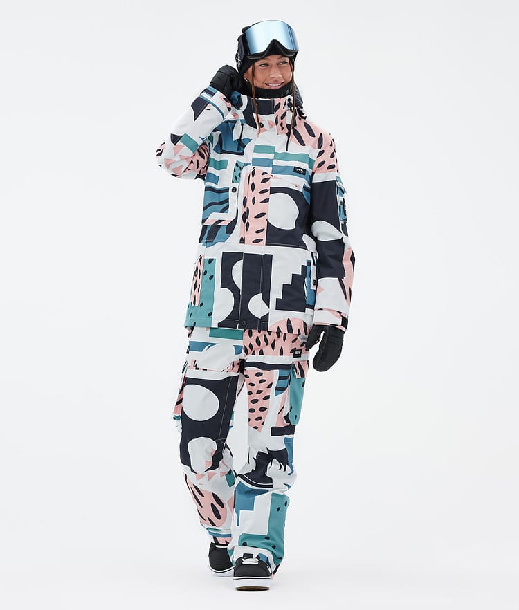 Dope Iconic W Snowboard Pants Women Scribble Purple