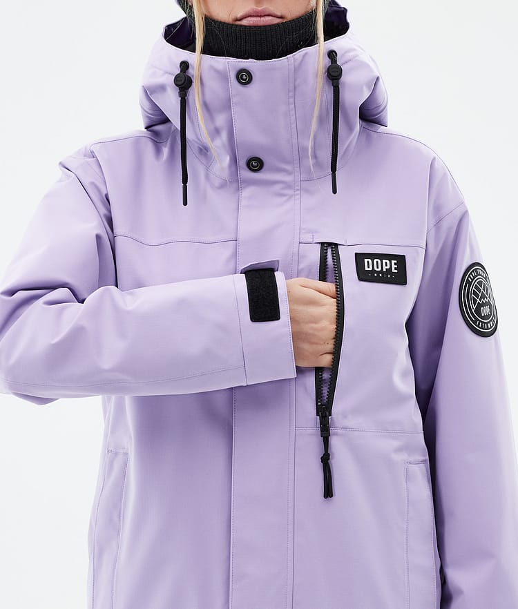 Dope Blizzard W Full Zip Snowboard Jacket Women Faded Green Renewed