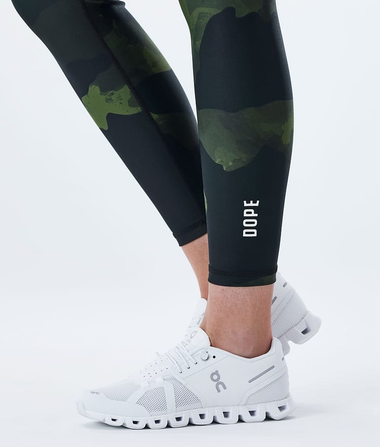 Dope Lofty Leggings Women Green Camo