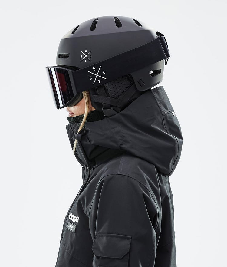 Dope Macon 2.0 Ski Helmet X-Up Matte White w/ Black