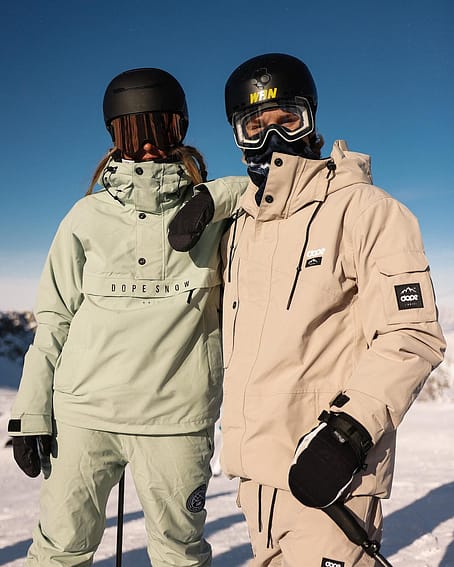 Dope Adept Snowboard Jacket Men Whitish Renewed