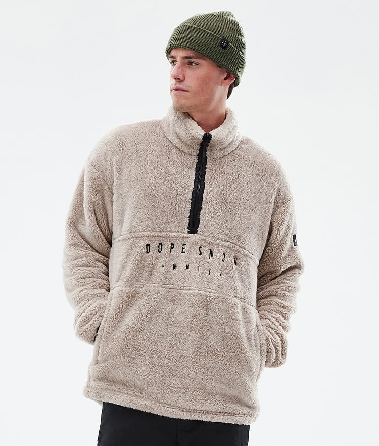 Dope Pile Fleece Sweater Men Moss Green