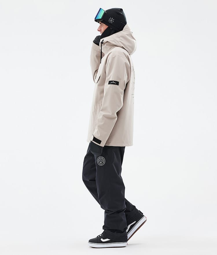 Dope Blizzard Snowboard Jacket Men Whitish Renewed