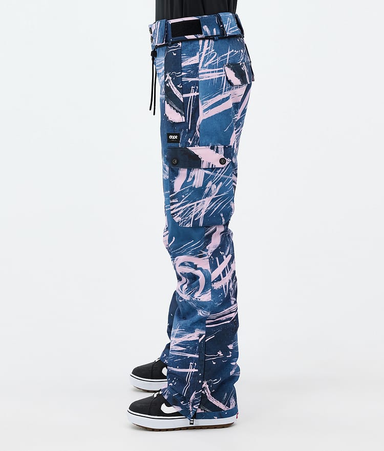 Dope Iconic W Snowboard Pants Women Scribble Purple