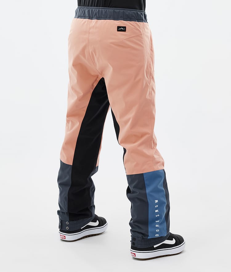 Dope Blizzard Track W Snowboard Pants Women Faded Peach/Blue Steel/Black/Metal Blue Renewed