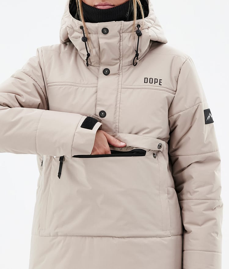 Dope Puffer W 23 Ski Jacket Women Sand