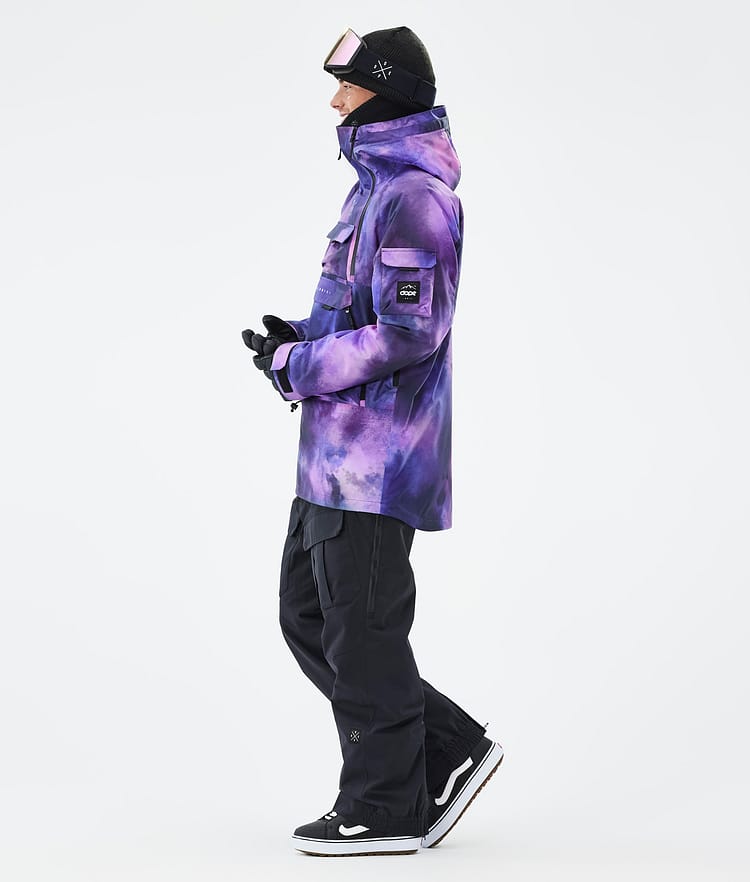 Dope Akin Snowboard Jacket Men Metal Blue Renewed