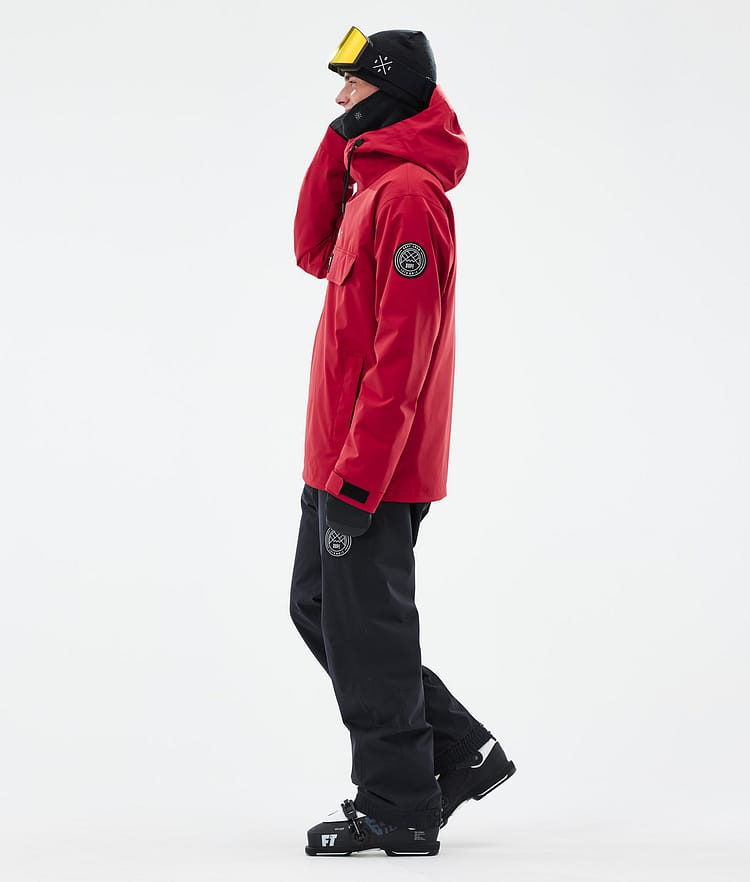 Dope Blizzard Ski Jacket Men Shards Burgundy Blue