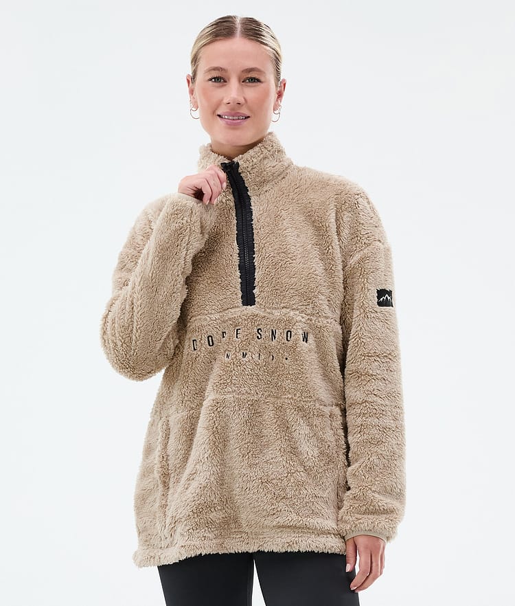 Dope Pile W Fleece Sweater Women Faded Green Renewed