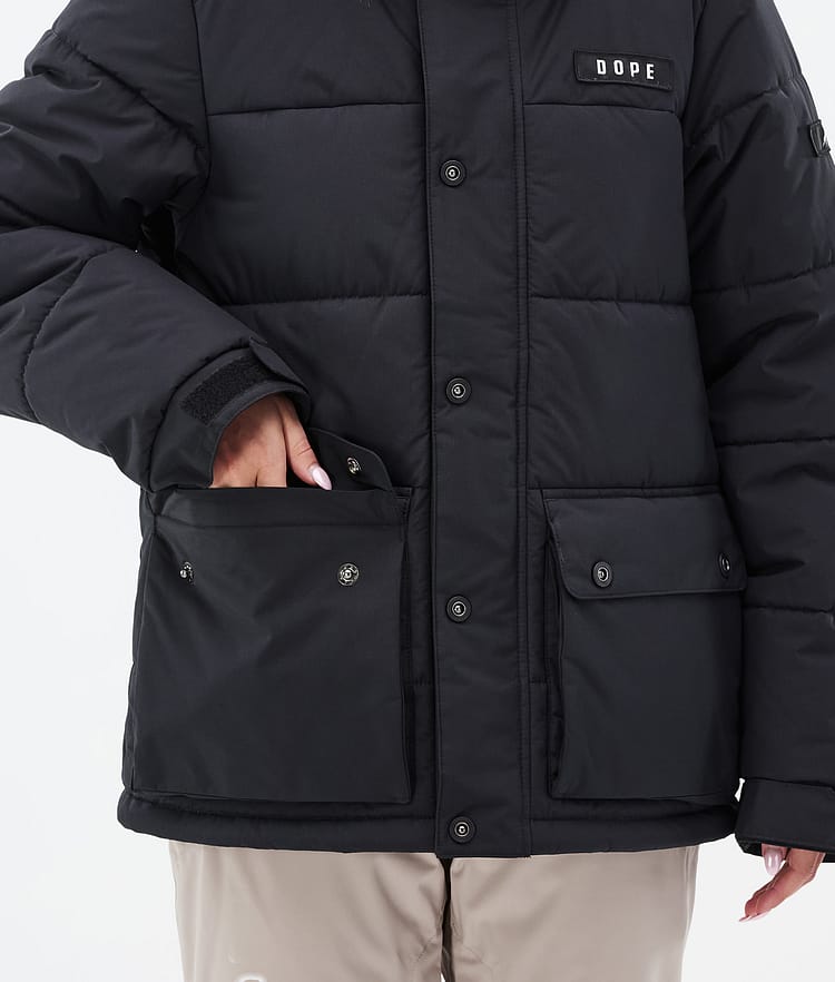 Dope Puffer W Full Zip Snowboard Jacket Women Light Blue
