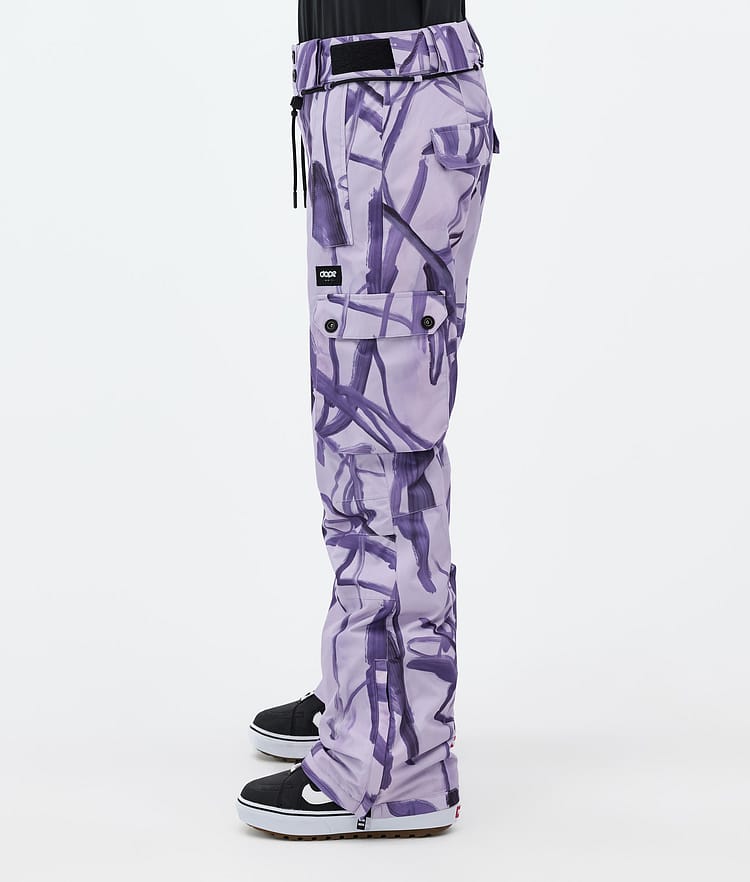 Dope Iconic W Snowboard Pants Women Scribble Purple