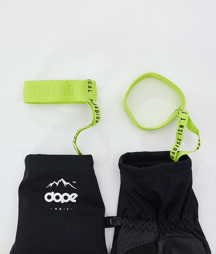 Dope Ace Snow Mittens Yellow