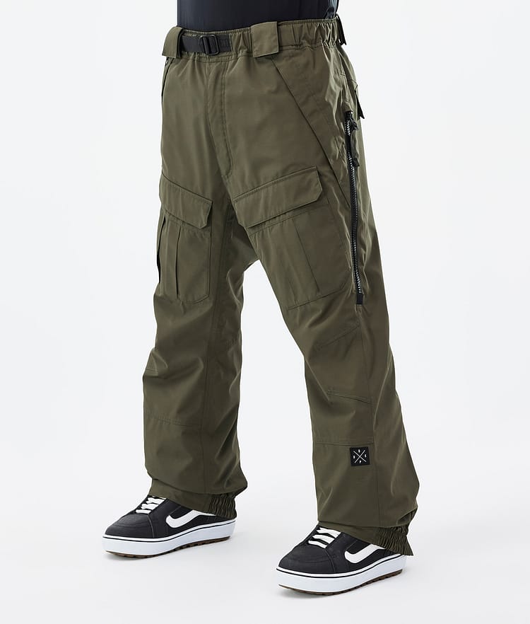Dope Antek 22 Snowboard Pants Men Paint Orange