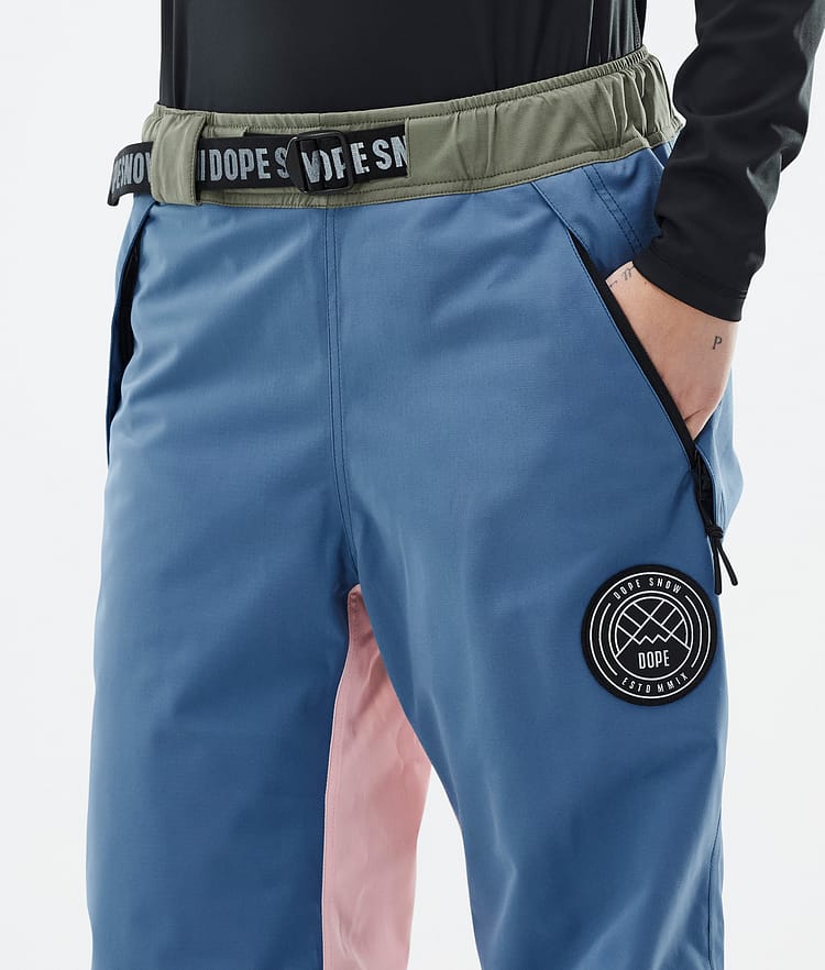 Dope Blizzard Track W Snowboard Pants Women Faded Peach/Blue Steel/Black/Metal Blue