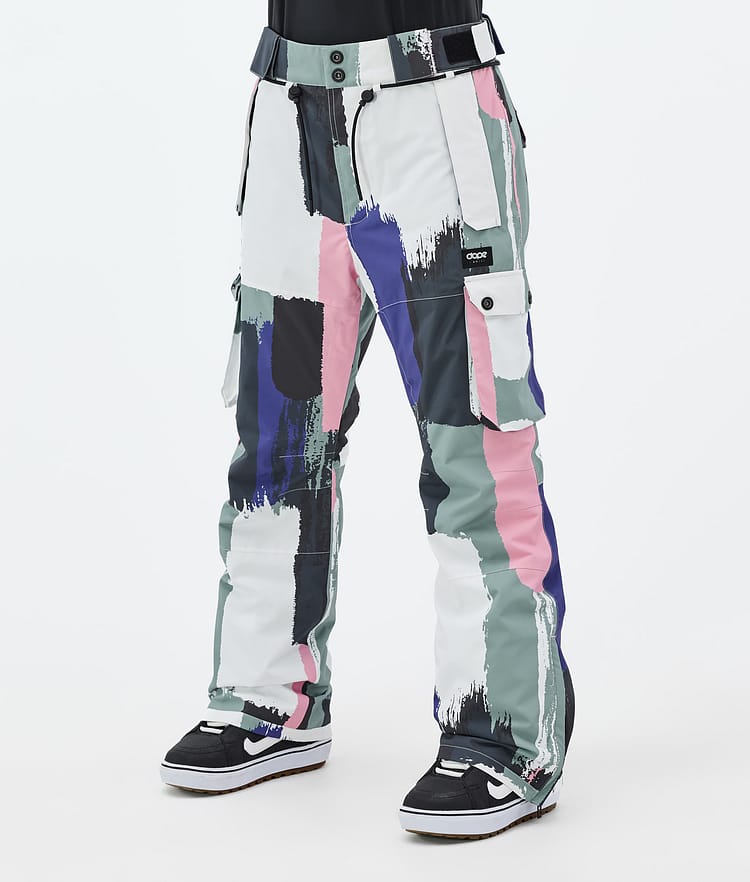 Dope Iconic W Snowboard Pants Women Scribble Purple