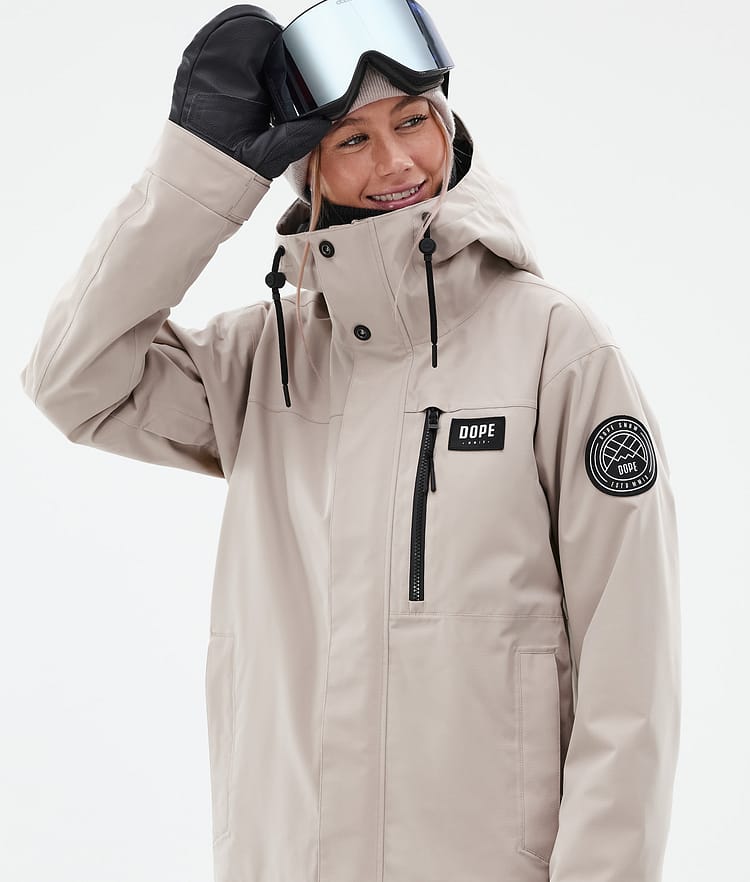 Dope Blizzard W Full Zip Snowboard Jacket Women Faded Green Renewed