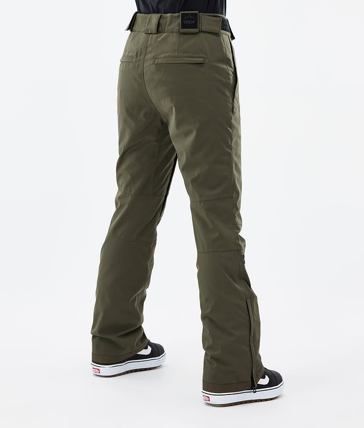 Dope Con W 22 Snowboard Pants Women Olive Green Renewed