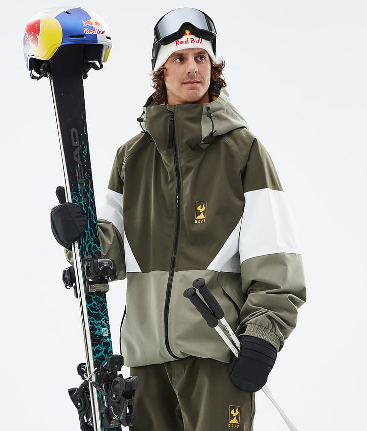 Dope JT Spartan Ski Jacket Men Olive Green/Whitish/Greenish