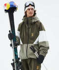 Dope JT Spartan Ski Jacket Men Olive Green/Whitish/Greenish