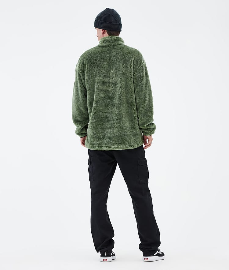 Dope Pile Fleece Sweater Men Moss Green