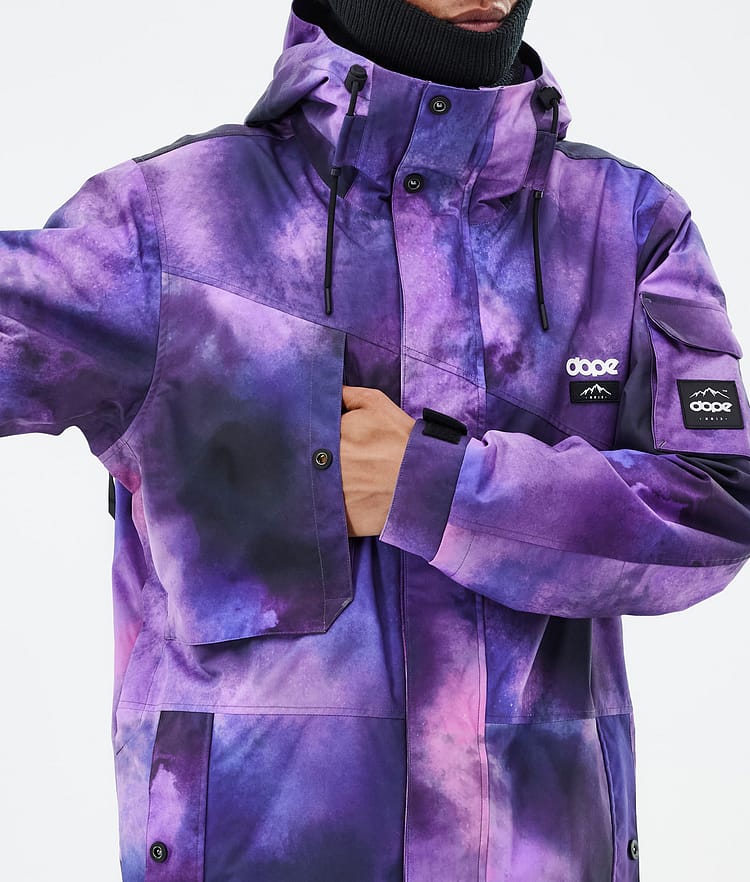 Dope Adept Snowboard Jacket Men Metal Blue Camo