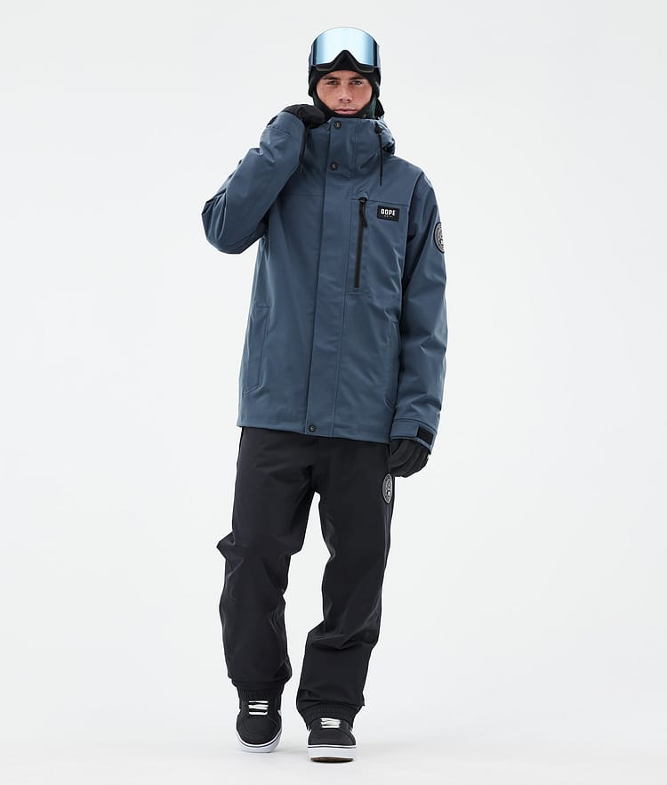 Dope Blizzard Full Zip Snowboard Jacket Men Olive Green Renewed