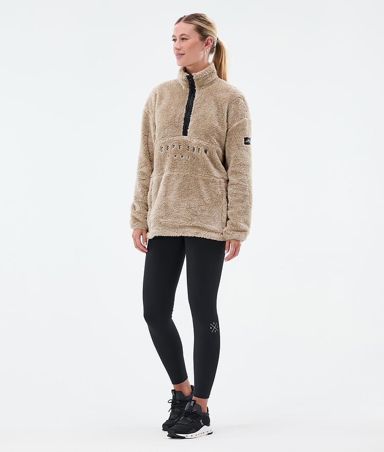 Dope Pile W Fleece Sweater Women Faded Green