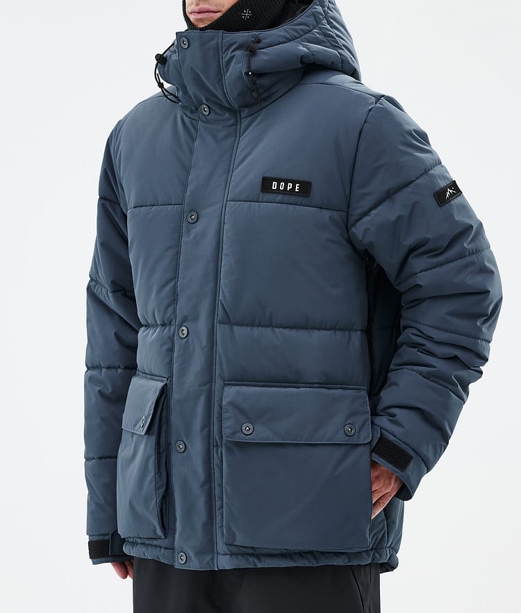 Dope Puffer Full Zip Snowboard Jacket Men Sand