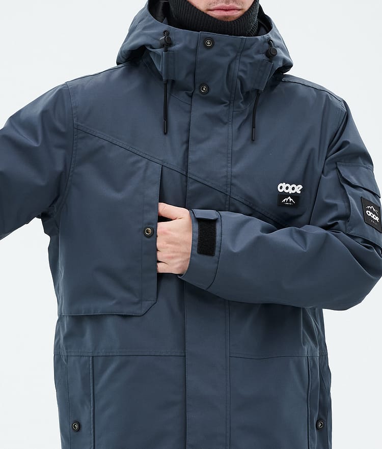 Dope Adept Snowboard Jacket Men Metal Blue Camo