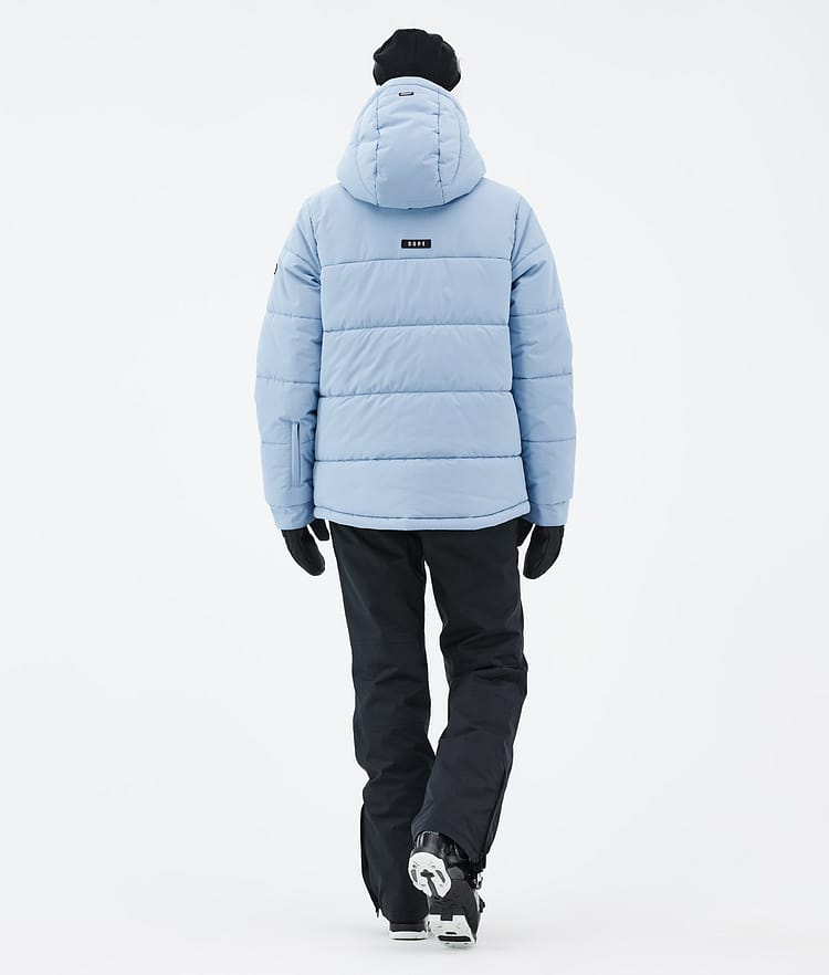 Dope Puffer W Full Zip Ski Jacket Women Light Blue