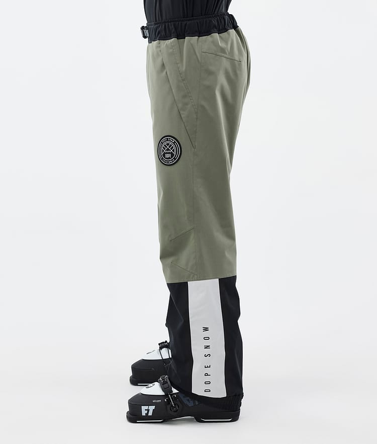 Dope Blizzard Track Ski Pants Men Greenish/Light Grey/Black/Blue Steel