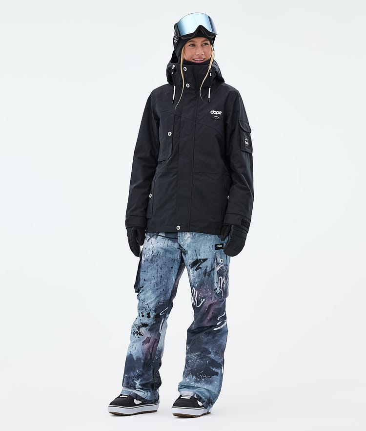 Dope Iconic W Snowboard Pants Women Scribble Purple