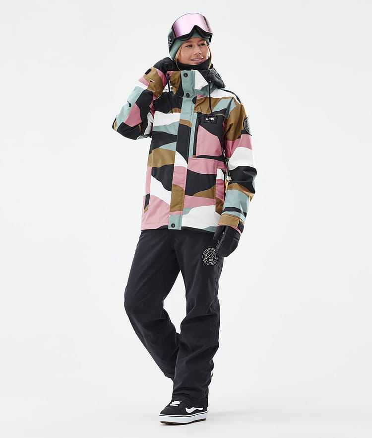 Dope Blizzard W Full Zip Snowboard Jacket Women Faded Green