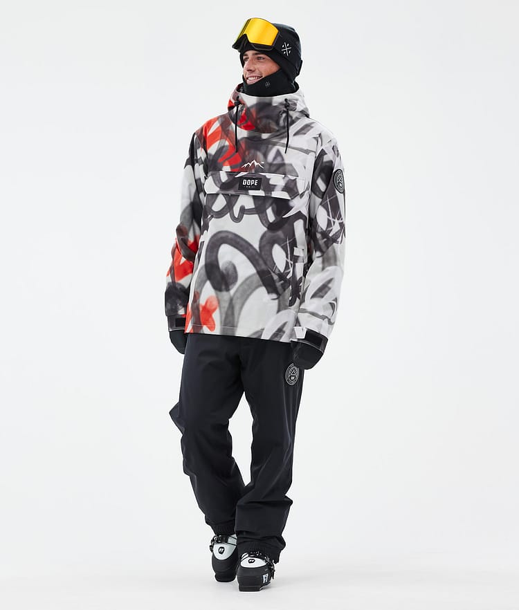 Dope Blizzard Ski Jacket Men Shards Burgundy Blue