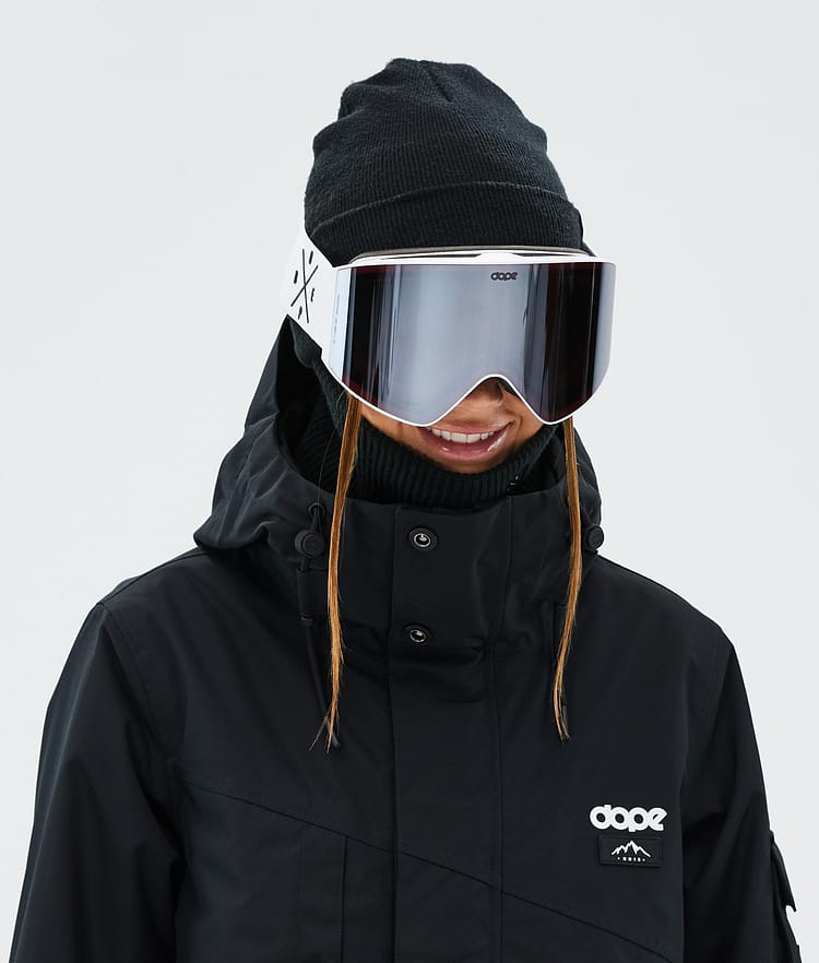 Dope Sight Ski Goggles Black/Pink Mirror