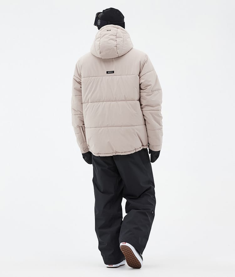 Dope Puffer Full Zip Snowboard Jacket Men Sand
