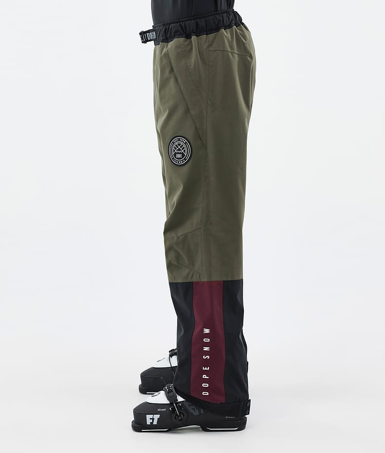 Dope Blizzard Track Ski Pants Men Greenish/Light Grey/Black/Blue Steel