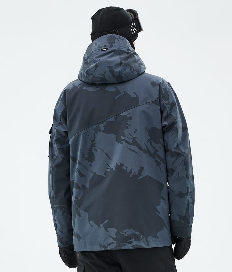 Dope Adept Snowboard Jacket Men Metal Blue Camo