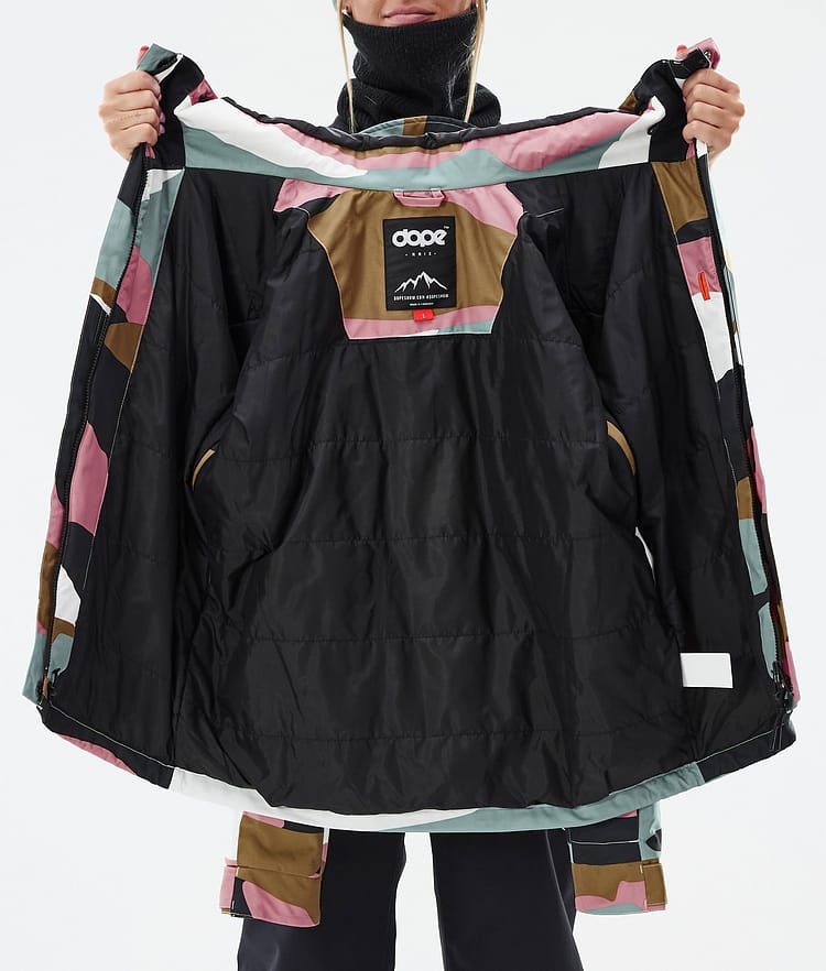 Dope Blizzard W Full Zip Snowboard Jacket Women Faded Green