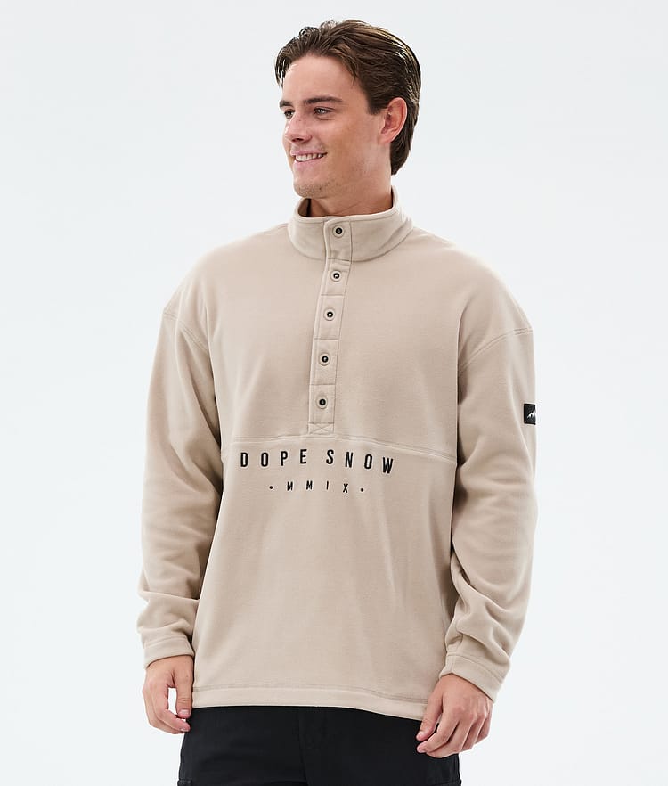 Dope Comfy Fleece Sweater Men Sand/Black