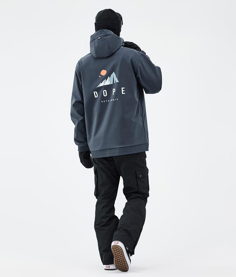 Dope Yeti Snowboard Jacket Men 2X-Up Metal Blue Renewed
