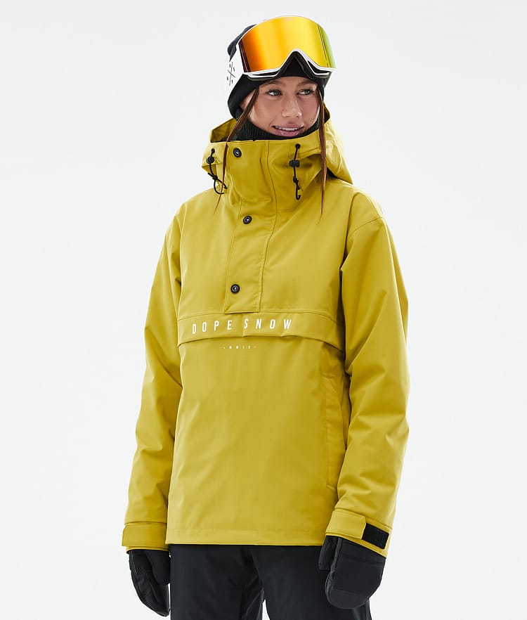 Dope Legacy W Snowboard Jacket Women Khaki Yellow