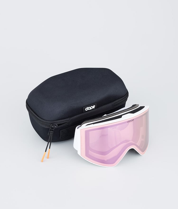 Dope Sight Ski Goggles Black/Pink Mirror