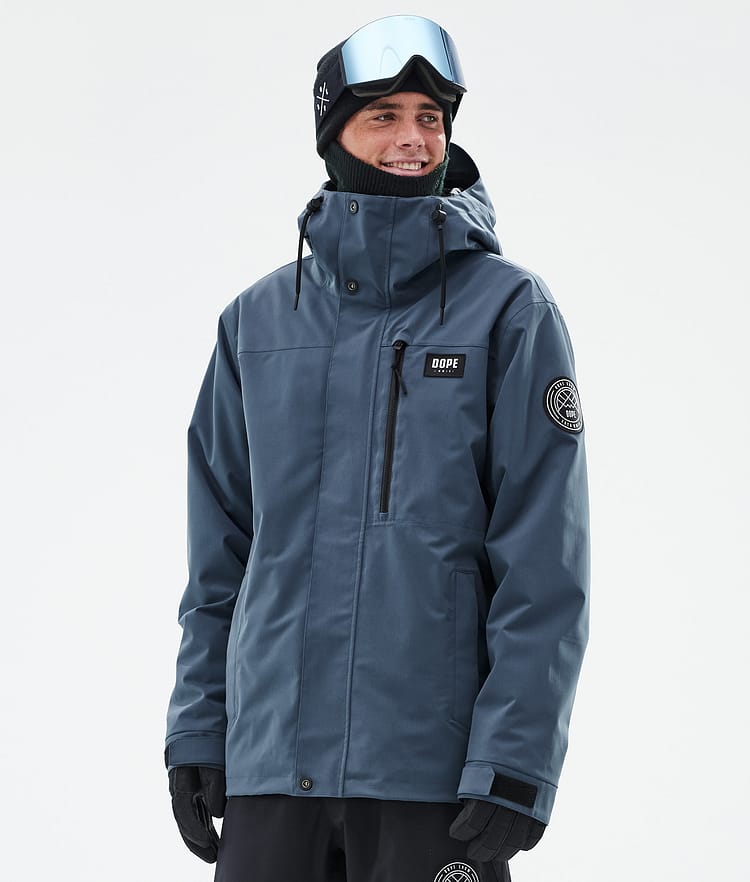 Dope Blizzard Full Zip Snowboard Jacket Men Olive Green Renewed