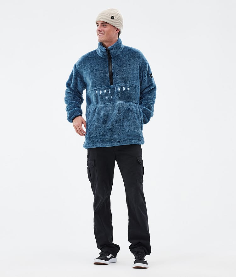 Dope Pile Fleece Sweater Men Moss Green